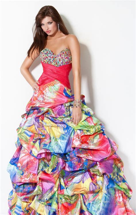 I Love How Colorful This Is Prom Dressssssss Colorful Prom Dresses
