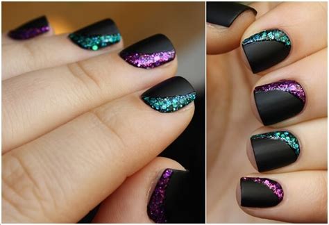 Cool ideas to paint your nails. 10 Cool Ways to Design Nails with Glitter Nail Paint