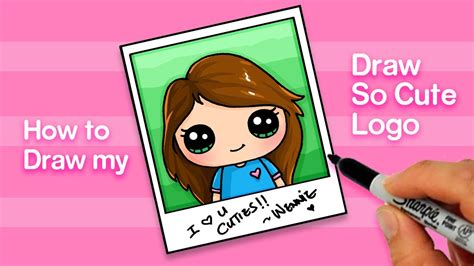 How To Draw The Draw So Cute Girl Logo