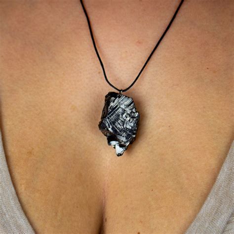 Noble Shungite Necklace The Crystal Council
