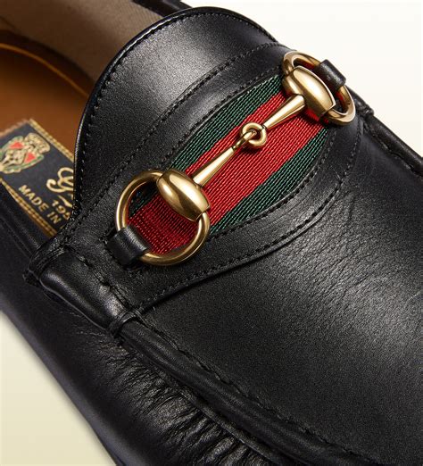 Gucci Mens Leather Horsebit Loafer In Black For Men Lyst