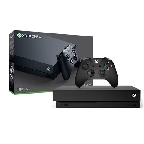 Microsoft Xbox One X 1tb 4k Blu Ray Black Console Controller