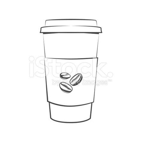 Paper Coffee Cup Isolated Vector Illustration Paper Coffee Cup