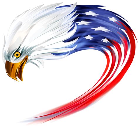 Patriotic Bald Eagle Clip Art Clipartfest Eagle Clipart Png Free The