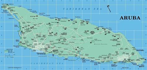 Aruba Map • Mappery