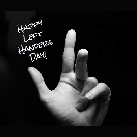 Happy Left Handers Day Templates Stencil