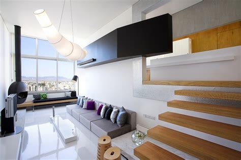 Split Level Apartment By Mob Interior Architects