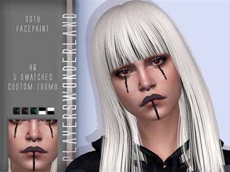 The Sims Resource Goth Facepaint