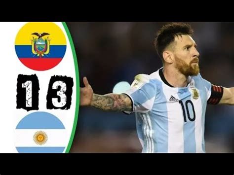 Argentina played against ecuador in 1 matches this season. ARGENTINA VS ECUADOR 3-1 FULL GOALS AND HIGHLIGHTS WC QUALIFICATIONS 11/10/17 - YouTube