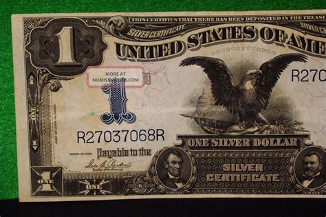 One Silver Dollar Certificate Series Of 1899