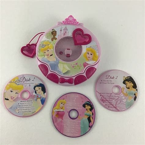 Disney Princess Royal Melodies Cd Player Toy Disks Sing Along Etsy