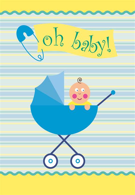 Free printable pink baby shower invitation card. Free Printable 'Oh Baby' Greeting Card | Printable baby ...