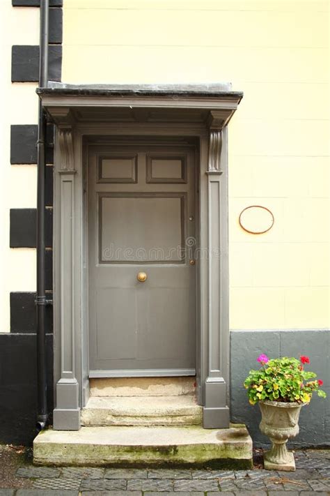 Old British House Door Style Scene Stock Photo Image Of Iron