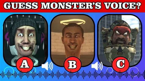 Guess The Monster S Voice Skibidi Toilet Youtube