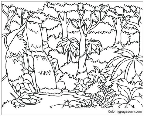 Forest Habitat Coloring Pages At Free Printable