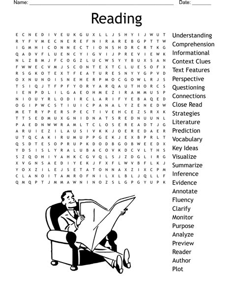 Reading Word Search Wordmint
