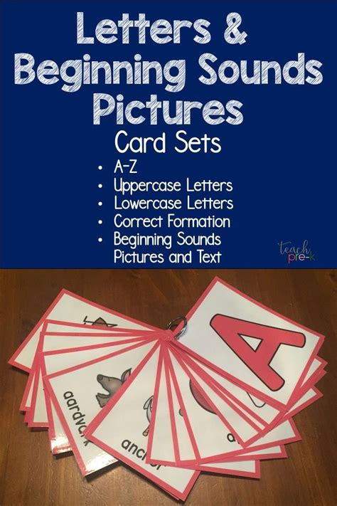 Alphabet Letters Correct Formation And Beginning Sounds Picture Cards