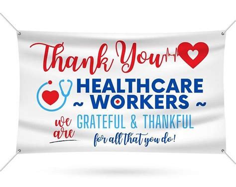 Thank You Healthcare Workers PRINTABLE Banner Healthcare Workers Banner Design In Thank