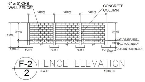 Fence Elevation Design In Autocad Drawing Dwg File Cad File Cadbull