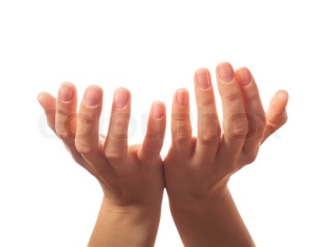 Two Human Hands Asking For Something Stock Image Colourbox