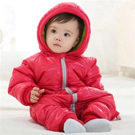 2015 Winter Kids Warm Jump Suitchildren Cotton Padded Infant Puffer