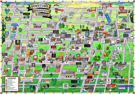 Downtown Springfield Map Home