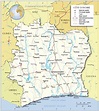 Costa de Marfil | Mapas Geográficos de Costa de Marfil