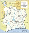 Costa de Marfil | Mapas Geográficos de Costa de Marfil