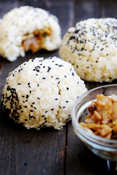 Sesame Rice Balls With Caramelised Onions And Tempeh Recipe Food