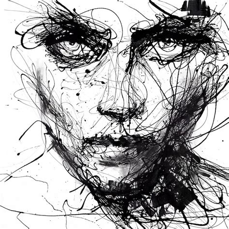 Powerful Dripping Paint Portraits By Agnes Cecile