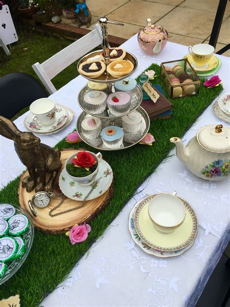 Alice In Wonderland Tea Party Mad Hatters Tea Party Table Mad Hatter