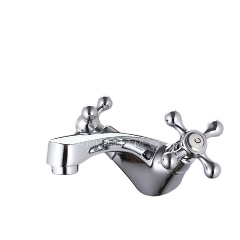 We specialize in bathroom faucets and vanities to help you make the best bathroom remodel possible in your own home. Vintage Silver Two Handles Single Hole Bathroom Faucet