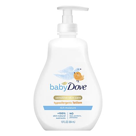 Baby Dove Sensitive Skin Care Hypoallergenic Lotion 13 Oz Bar Soap