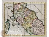 Italy maps Grand Duchy of Tuscany DeToscane Vaugondy 1748 | Mapandmaps