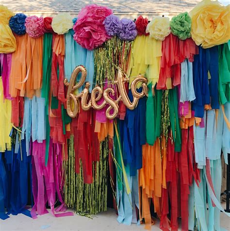 Fiesta Backdrop In 2020 Mexican Party Decorations Mexican Party