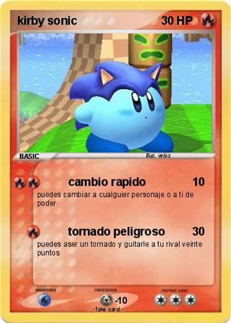 I made some kirby pokemon cards! Pokémon kirby sonic 11 11 - cambio rapido - My Pokemon Card