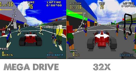 Comparison Virtua Racing Genesis Vs X32 Download Link Youtube