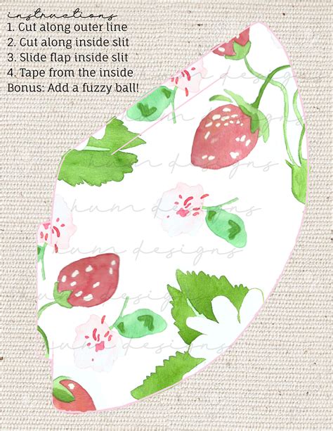 Berry First Birthday Party Hat Template Strawberry Party Etsy España