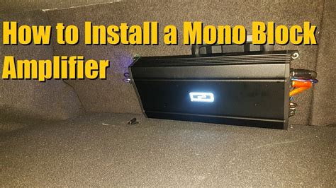 The motor has to be pushed far beyond what it was designed for when pushed into redline to maintain pressure. Mono Block Amplifier Install / Sub Amp Installation | AnthonyJ350 - YouTube