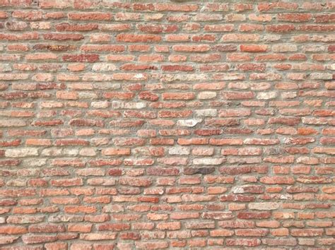 Detailed Old Red Brick Wall Background Textureold Red Brick Wall With