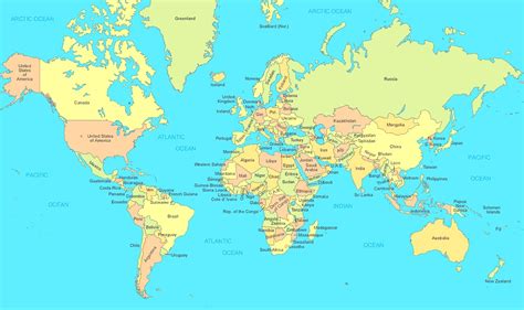 Map Of The World Our Homework Help