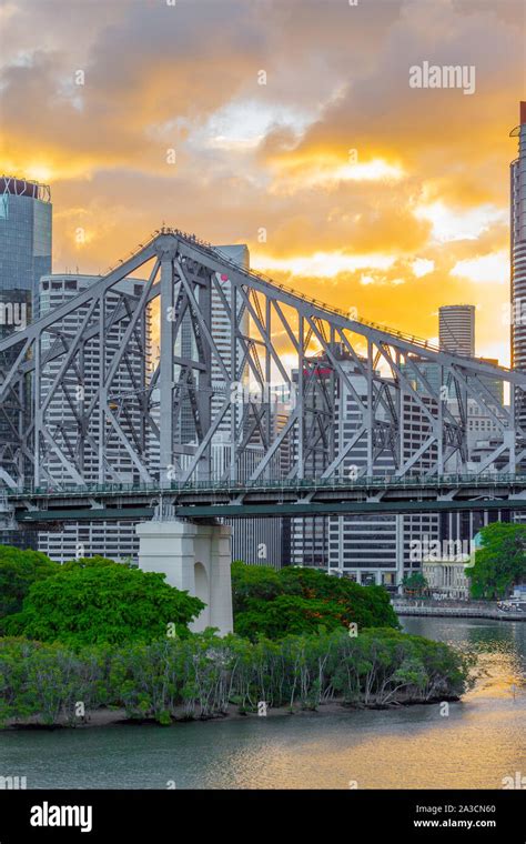 The Story Bridge In Brisbane Queensland Australia Is A Steel