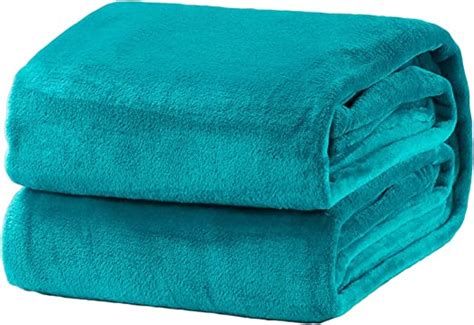 Bedsure Fluffy Throw Blankets Doubletwin Size Teal Super Soft Fleece