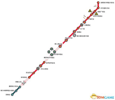 地铁：最后的曙光 地图介绍 地铁线路图3dm单机