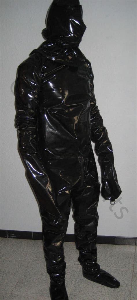 Pvc Full Body Suit And Hood