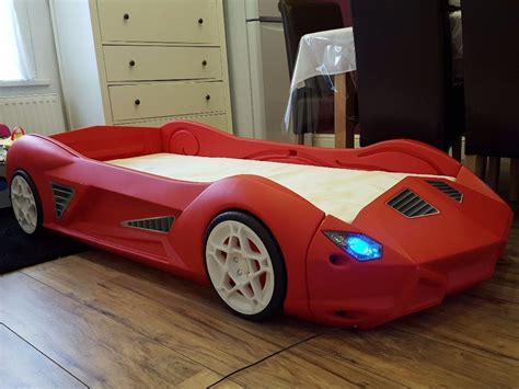 Lamborghini Style Car Bed With Working Led Lights For Kidschildrens