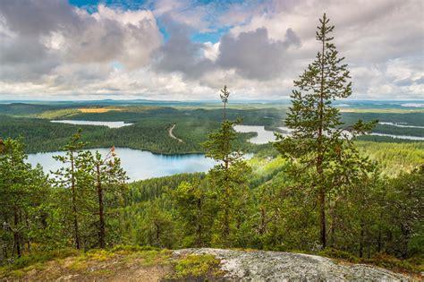 Konttainen Hill Ruka Hills Natural Landmarks Mountains