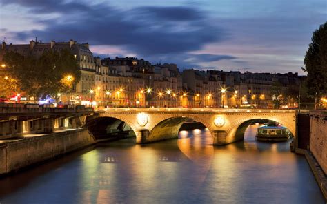 France Bridge River Seine Paris World Places Cities