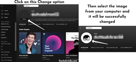 How to make my pfp? How to change your Spotify profile picture? | GeekDroids