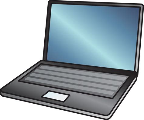 Cartoon Laptop Computer Clipart